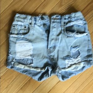 CARMAR DISTRESSED DENIM SHORT from LF